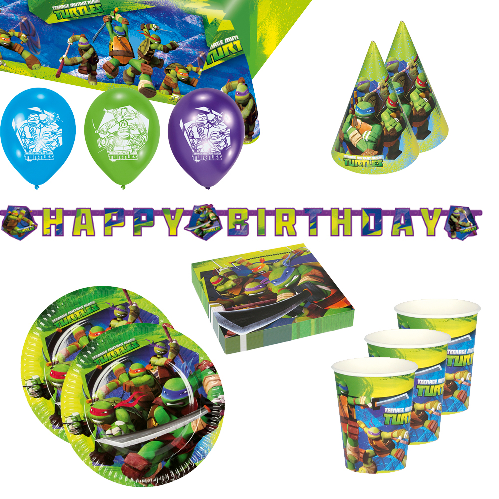 Geburtstags-Girlande /"Ninja Turtles/" 180 cm